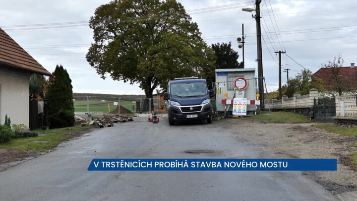 V Trstěnicích se rekonstruuje most, řidiči neprojedou