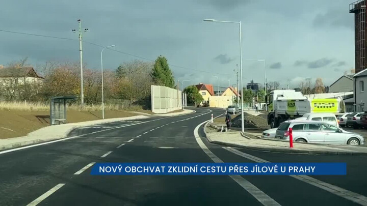 Nový obchvat zklidní a zrychlí cestu přes Jílové u Prahy, uleví se i místním