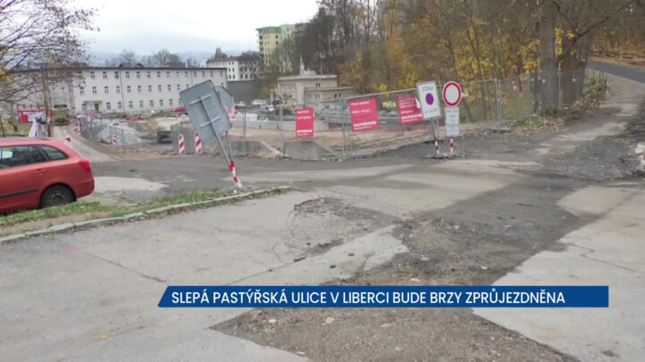 Slepá Pastýřská ulice v Liberci bude brzy průjezdná, postaví tady novou silnici