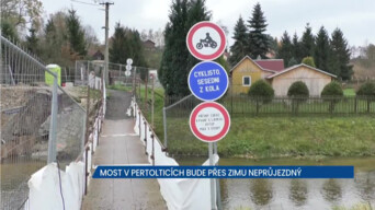 Problémy na stavbě zapříčinily neprůjezdnost mostu v Pertolticích, bude uzavřený přes zimu