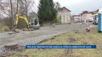 Průjezd Šimonovicemi komplikuje stavba, opravuje se tady 300 metrů silnice, řidiči neprojedou