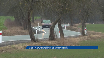 Cesta do Dobřan na Plzeňsku je opravená, silnice je bezpečnější