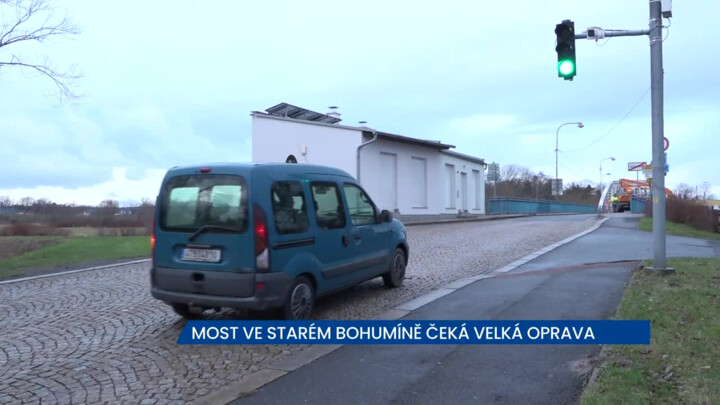 Most ve Starém Bohumíně čeká oprava, zatím se zde jezdí kyvadlově se semafory