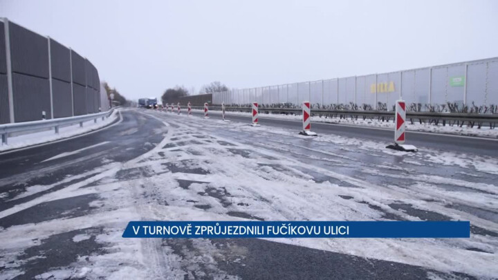 Nový sjezd a nájezd ulehčí dopravě v Turnovské Fučíkově a Nádražní ulici