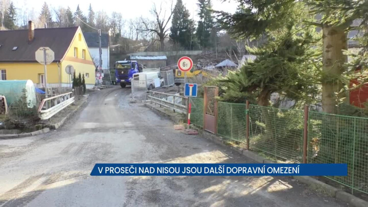 Proseč nad Nisou opět trápí další uzavírka kvůli modernizaci tramvajové trati