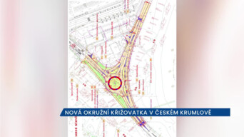 Nová okružní křižovatka v Českém Krumlově se bude stavět za částečné uzavírky