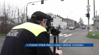 V Českém Těšíně přibyly úseky, na kterých měří městští strážníci rychlost