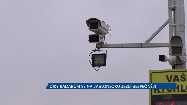 Díky radarům se na Jablonecku jezdí bezpečněji, řidiči se na místech, kde jsou, umírnili