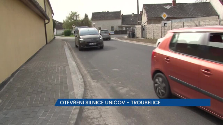 Je otevřena silnice Uničov - Troubelice, důležitá spojnice zlepší plynulost a bezpečnost dopravy