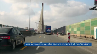 Opravy mostu na pražské Jižní spojce potrvají až do července