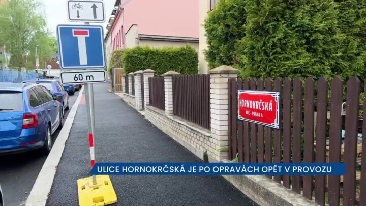 Ulice Hornokrčská v pražské Krči je po opravách opět v provozu