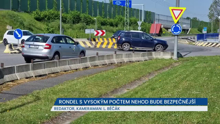 Rondel v Bystřici s vysokým počtem nehod bude brzy bezpečnější