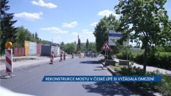 Rekonstrukce mostu v České Lípě si vyžádala omezení, na řidiče čekají komplikace