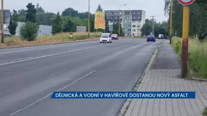 Dělnická a Vodní v Havířově dostanou nový asfalt, řidiče čeká úplná uzávěra