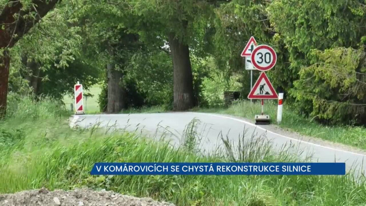 V Komárovicích se chystá uzavírka, řidiči si zajedou