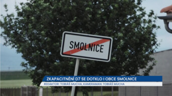 Zkapacitnění D7 se dotklo i obce Smolnice, silnice pod dálničním mostem je uzavřena