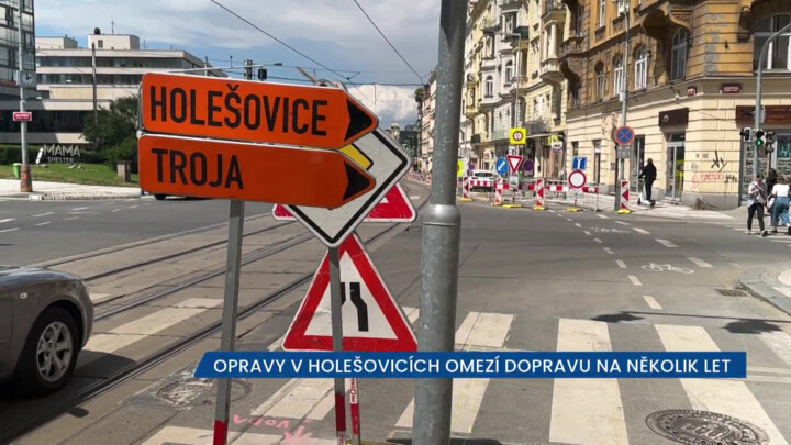 Opravy v Holešovicích omezí dopravu na několik let