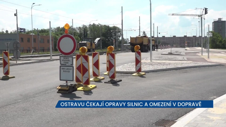 Ostravu čekají letní uzavírky a dopravní komplikace, provoz by ale měl být mírnější