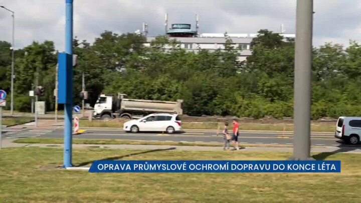 Oprava Průmyslové ochromí dopravu do konce léta, počítejte se zdržením