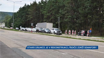 Stará dálnice v Brně je v rekonstrukci, provoz je sveden do jednoho jízdního pruhu