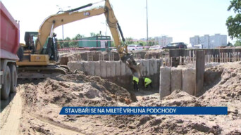 Stavbaři se na Miletě v Hradci Králové vrhli na podchody, dopravní uzel dozná výrazných změn