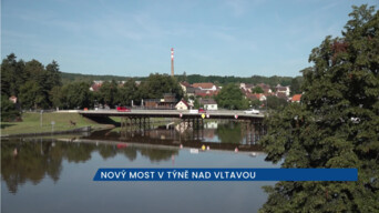 V Týně nad Vltavou skončily objížďky, po roce a půl se otevřel nový most