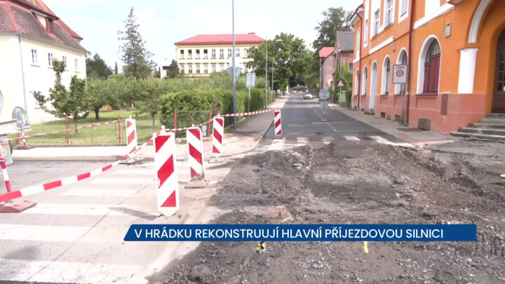 V Hrádku nad Nisou rekonstruují hlavní příjezdovou silnici