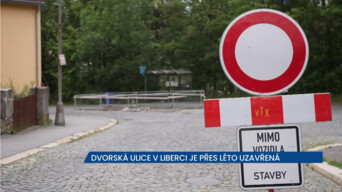 Dvorská ulice v Liberci zůstává pro dopravu uzavřená, opravuje se zde kanalizace