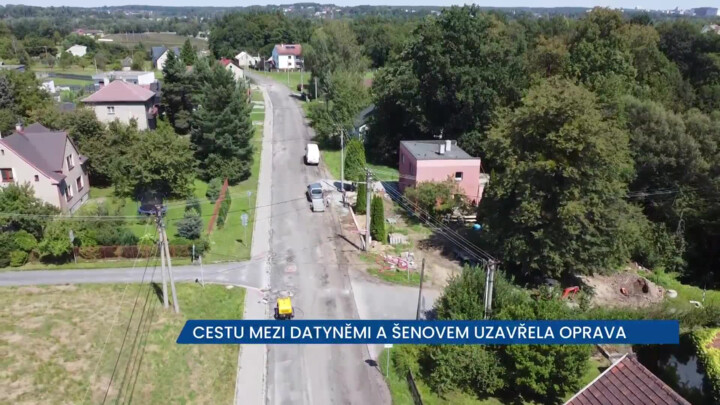 Cestu mezi Horními Datyněmi a Šenovem uzavřela rekonstrukce silnice