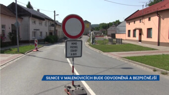 Oprava silnice ve Zlíně-Malenovicích bude odvodněná a bezpečnější