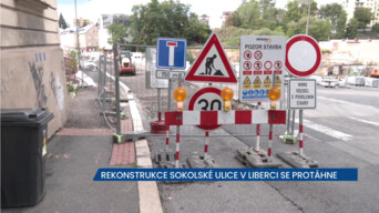 Rekonstrukce Sokolské ulice v centru Liberce se protáhne