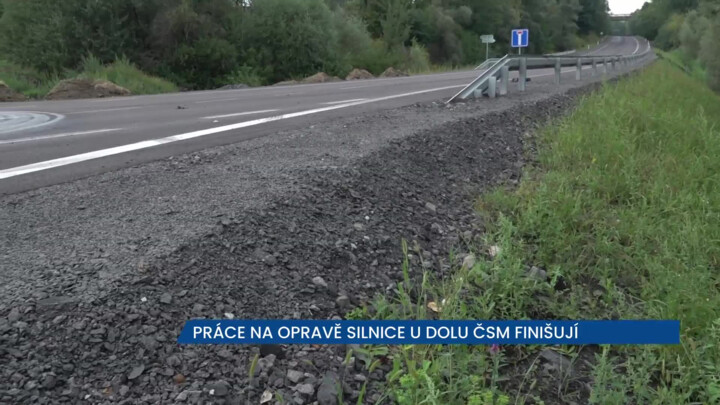 Práce na opravě silnice u Dolu ČSM skončily, křižovatka je již průjezdná