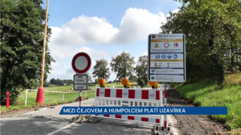 Silnice mezi Čejovem a Humpolcem je v rekonstrukci, platí uzavírka