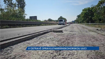 V Ostravě opravují silně frekventovanou ulici Mariánskohorskou