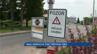 Zlínský kraj opravuje část průtahu obcí Halenkovice