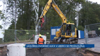 Uzavírka frekventované Dvorské ulice v Liberci se protáhla, potrvá až do listopadu