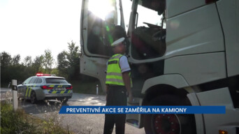 Preventivní akce se zaměřila na kamiony, upozornila řidiče na bezpečnostní rizika