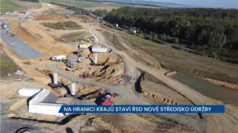 Na hranici krajů staví ŘSD nové středisko údržby