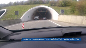 Stále probíhají plánované opravy tunelu Klimkovice, o víkendu bude dálnice uzavřena