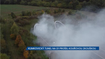 Klimkovický tunel prošel kouřovou zkouškou, v neděli ve 20:00 tam skončí uzavírky