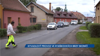 Kyvadlový provoz ve Staňkovicích brzy skončí, řidiči kamionů by se měli obci raději vyhnout