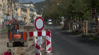 Hlavní ulice v Mariánských Lázních je zavřená