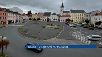 Náměstí v Tachově neprojedete až do května příštího roku