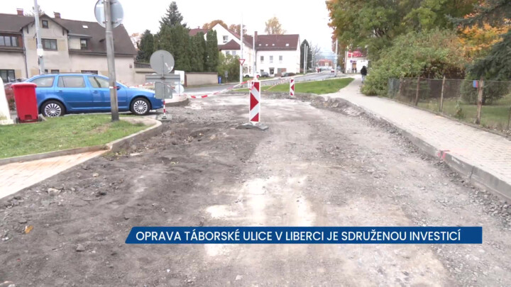 Pod Ještědem trápí řidiče další uzavírka, v Táborské se dělá nová silnice