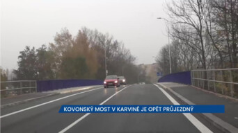 Kovonský most v Karviné je opět průjezdný, otevřen byl o 14 dní dříve