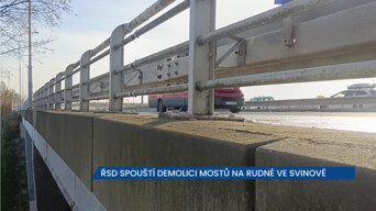 ŘSD spouští demolici dvou mostů na Rudné ulici v Ostravě-Svinově