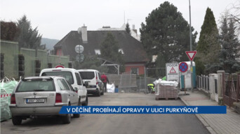 V Děčíně probíhají opravy v ulici Purkyňově