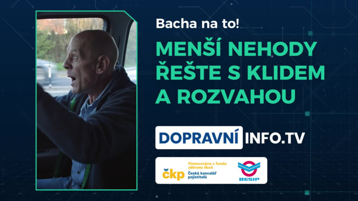 Menší nehody řešte s klidem a rozvahou