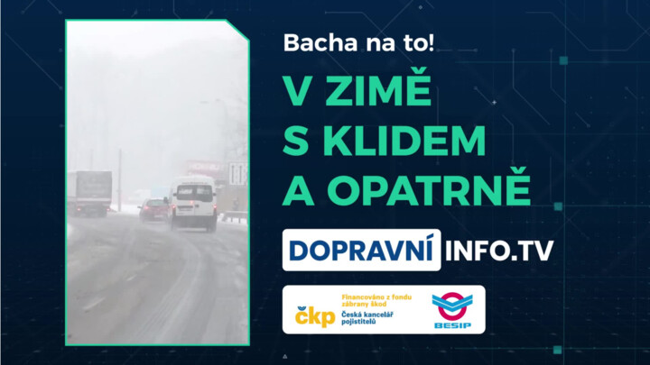 V zimě jezděte s klidem a opatrně