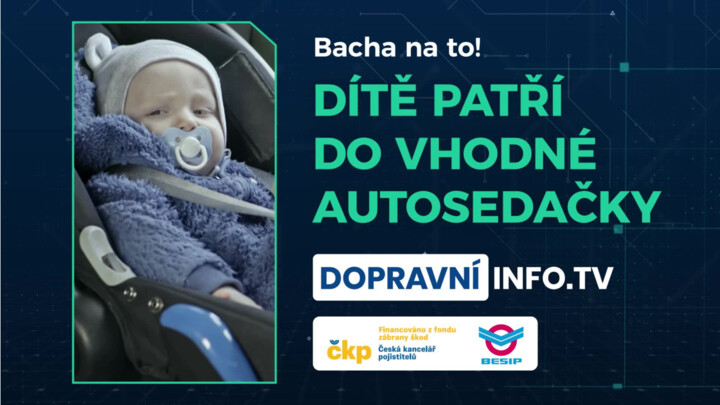 Dítě patří do vhodné autosedačky